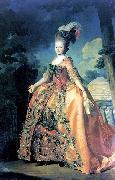Alexander Roslin Portrait of Grand Duchess Maria Fiodorovna at the age of 18 oil painting artist